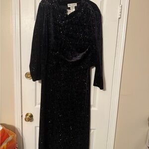 Ronni Nicole Vintage Black Maxi Dress With Jacket